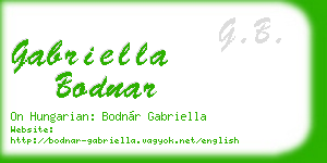 gabriella bodnar business card