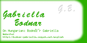 gabriella bodnar business card